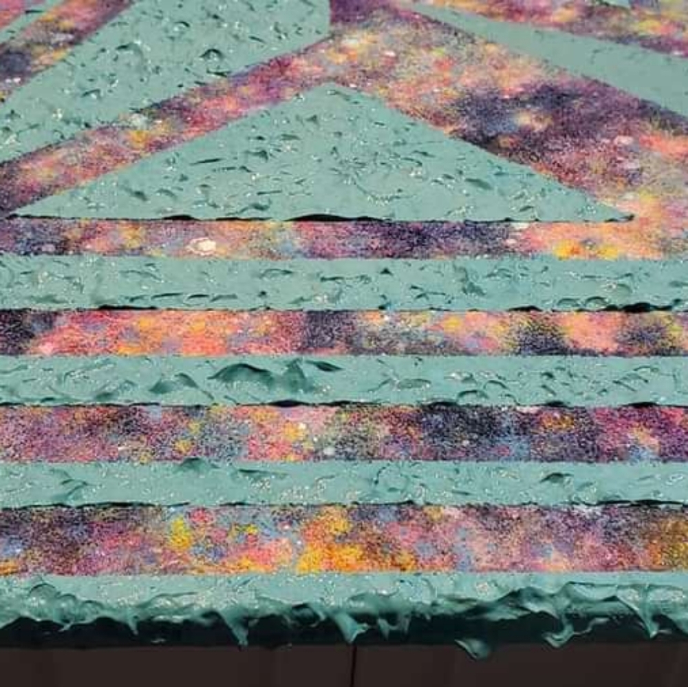 HANDCRAFTED Colorful Painting Abstract Artwork HANDPAINTED Textured Art Decor - Picture 3 of 16